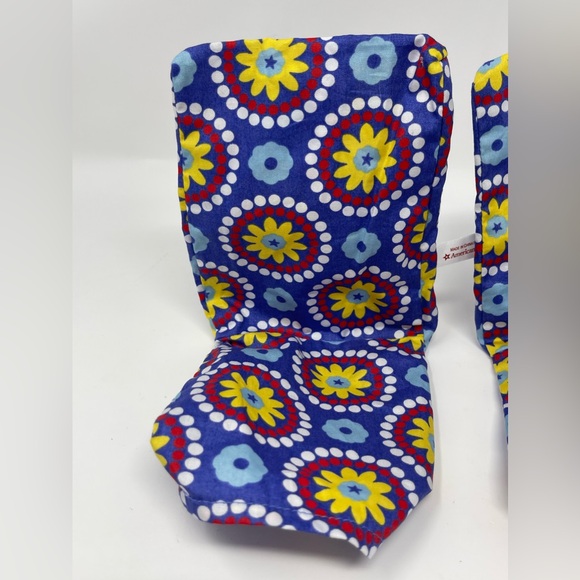 AMERICAN GIRL: Dining Table Set Accessories; Chair Covers (2). Covers Only. - Picture 3 of 7